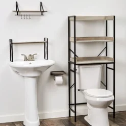 The Lakeside Collection Farmhouse Bathroom Collection - Over Toilet Tower Gray 7 The Lakeside Collection Farmhouse Bathroom Collection - Over Toilet Tower Gray -Home Properties GUEST 004722ae 14cd 4a09 a8b1 1b4ee665d81e 1