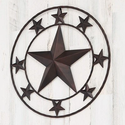 The Lakeside Collection Outdoor Metal Rustic Star Wall Art 6 The Lakeside Collection Outdoor Metal Rustic Star Wall Art - Image 4