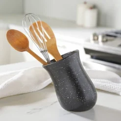 The Lakeside Collection Tilted Utensil Crocks - Gray -Home Properties GUEST 0540937d 9d9c 4832 8d56 e0fb5c9ae642