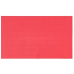 The Lakeside Collection Solid Color Kitchen Accent Rug Scarlet Red