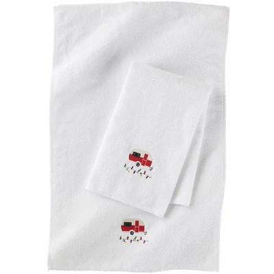 Christmas Camper Set Of 2 Hand Towels 3 Christmas Camper Set Of 2 Hand Towels