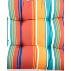 The Lakeside Collection Striped Outdoor Cushion Collection - Terra Cotta Stripe Wicker Settee -Home Properties GUEST 0c6aa20c 137a 4f33 b2c3 275554a05ff6