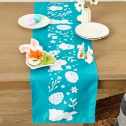 The Lakeside Collection Whimsical Spring Teal Bunny Easter Tabletop Collection - Salt And Pepper Shaker Set -Home Properties GUEST 10e1d780 437c 4334 bc33 3d5b7c3bfee6