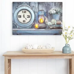 The Lakeside Collection Themed Lighted Wall Clocks - Rooster -Home Properties GUEST 114f67c9 a163 4752 8023 b388b07f6fd3