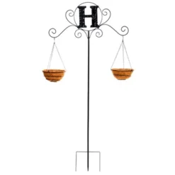 The Lakeside Collection Monogram Double Planter Stakes -Home Properties GUEST 140719b7 c571 4968 b153 d568a21be714