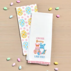 The Lakeside Collection Embroidered Kitchen Towels Gnome & Bunnies Set Of 2 13 The Lakeside Collection Embroidered Kitchen Towels Gnome & Bunnies Set Of 2 -Home Properties GUEST 16b00dbc 6ec2 4c15 81e9 225a6344bdbd