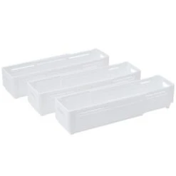 The Lakeside Collection Expandable Kitchen Storage Boxes - Set Of 3 Small