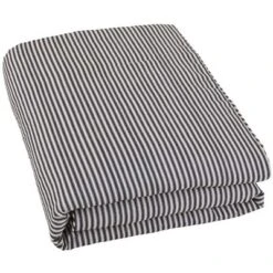 The Lakeside Collection Ticking Stripe Skirted Bedspread Ensemble - Full Bedspread -Home Properties GUEST 225d484b a227 4b18 8195 cde656d9d7a4