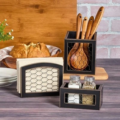 The Lakeside Collection Rustic Farmhouse Housewares Collection - Utensil Holder 8 The Lakeside Collection Rustic Farmhouse Housewares Collection - Utensil Holder - Image 6