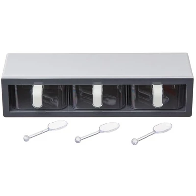 The Lakeside Collection 3-Compartment Spice Organizer - Wall Storage Rack 8 The Lakeside Collection 3-Compartment Spice Organizer - Wall Storage Rack - Image 6