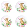 The Lakeside Collection Floral Easter Bunny Tabletop Serving For Entertaining Home Decor - Set Of 4 Dessert Plates -Home Properties GUEST 24e92343 be79 4941 902d 7ef541123153