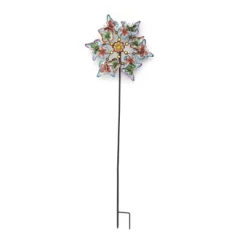 The Lakeside Collection Windspinner Stakes Garden Metallic Butterfly Ladybug And Hummingbird - Butterfly -Home Properties GUEST 277e8329 906d 45ab b69e c91d21e9ada0