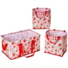 The Lakeside Collection Everyday Storage Bin Set 3 Pc. - Strawberry Field 1 The Lakeside Collection Everyday Storage Bin Set 3 Pc. - Strawberry Field -Home Properties GUEST 282a8beb d2d3 4454 8531 4c7e6fc91572