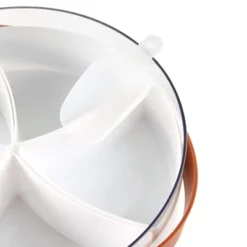 The Lakeside Collection Divided Snack Tray With Lid And Scoop