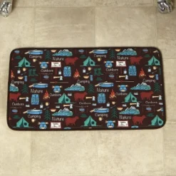 The Lakeside Collection Campsite Bathroom Collection - Bath Rug 1 Pieces -Home Properties GUEST 28ff3cb7 d399 421f 9c05 7bcba6bd8be8