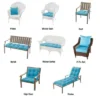 The Lakeside Collection Solid Outdoor Cushion Collection - Terra Cotta Chaise Lounge