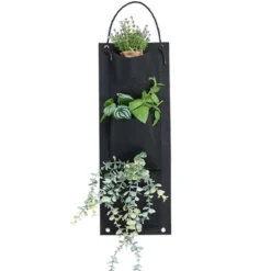 The Lakeside Collection 3-Pocket Vertical Hanging Garden Planter Bag 11 The Lakeside Collection 3-Pocket Vertical Hanging Garden Planter Bag -Home Properties GUEST 334be76f ac8d 4301 8168 11a82b74ee0a