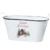 The Lakeside Collection Holiday Metal Storage Bin - Barn