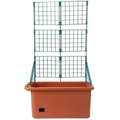 The Lakeside Collection Vegetable Planter With Wheels And Trellis - 58 Inch Self Watering -Home Properties GUEST 34557e0c 4fa1 42a3 aa83 e80c57815167