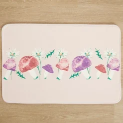 Spring Mushroom Memory Foam Bath Rug