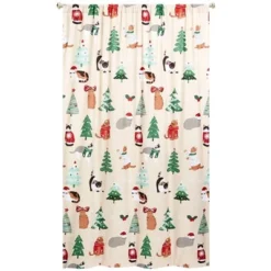 The Lakeside Collection Merry Catmas Window Panels