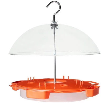 The Lakeside Collection Hummingbird Feeder For Food And Nectar With Clear Shield 3 The Lakeside Collection Hummingbird Feeder For Food And Nectar With Clear Shield