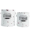 The Lakeside Collection Set Of 2 Vintage Storage Canisters