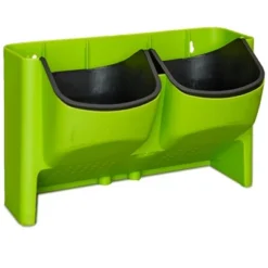 The Lakeside Collection Double Wall Planter For Vertical Gardens, Living Walls - Indoor/Outdoor -Home Properties GUEST 3eb9baef ee0e 423f 92a7 4acef3fcd6bd