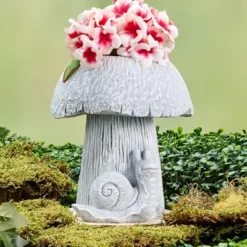 The Lakeside Collection Mushroom Planter Gray Large Medium Or Small Garden -Home Properties GUEST 40b7f000 a387 437a 9ec1 692391cab611