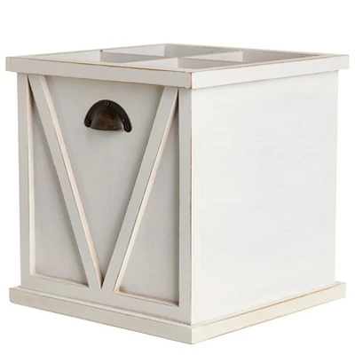 The Lakeside Collection Flatware And Napkin Holders - White 5 The Lakeside Collection Flatware And Napkin Holders - White - Image 3