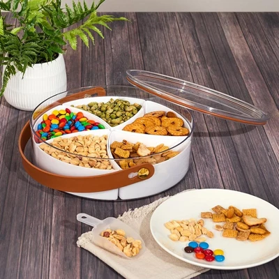 The Lakeside Collection Divided Snack Tray With Lid And Scoop 6 The Lakeside Collection Divided Snack Tray With Lid And Scoop - Image 4