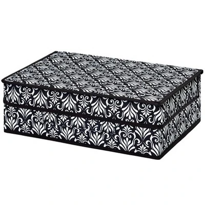 The Lakeside Collection Damask Bedroom Or Closet Storage Bin Organizer - Slim Storage Bin With Lid 3 The Lakeside Collection Damask Bedroom Or Closet Storage Bin Organizer - Slim Storage Bin With Lid