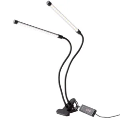 The Lakeside Collection Dual LED Desk Lamp With Clamp