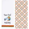 The Lakeside Collection Set Of 2 Spring Truck Embroidered Kitchen Towels - Farm Fresh 1 The Lakeside Collection Set Of 2 Spring Truck Embroidered Kitchen Towels - Farm Fresh -Home Properties GUEST 45a57bf9 c3f1 4bda 8006 e0a56cc46e72