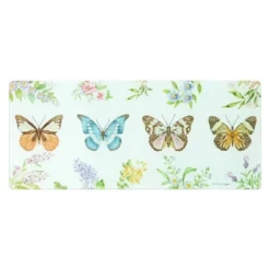 The Lakeside Collection Tempered Glass Countertop Protector - Whimsical Butterfly