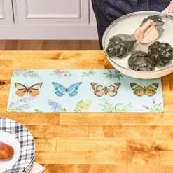 The Lakeside Collection Tempered Glass Countertop Protector - Farmhouse Rooster -Home Properties GUEST 4b4adb25 2035 4665 b540 9e4919b2b50e