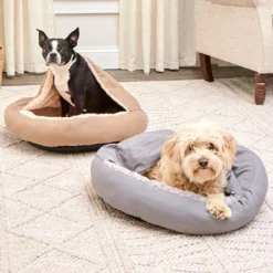 The Lakeside Collection Pet Plush Round Self-Warming Bed -Home Properties GUEST 4d2ca0b3 51b1 408e 80c4 3565875e850a