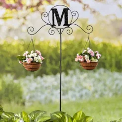 The Lakeside Collection Monogram Double Planter Stakes -Home Properties GUEST 4d73b6b3 b2e0 49b9 a692 5e5a6cc6d697