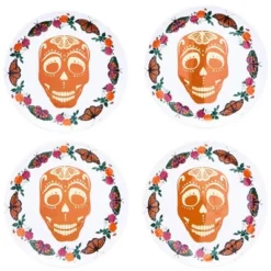 The Lakeside Collection Set Of 4 Fiesta Skull And Butterfly Plates 9 The Lakeside Collection Set Of 4 Fiesta Skull And Butterfly Plates -Home Properties GUEST 4f64676e 30be 44ad af3e 9bc792dcd44c