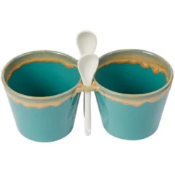 The Lakeside Collection Double Dip Bowls With Spoons 10 The Lakeside Collection Double Dip Bowls With Spoons -Home Properties GUEST 538e38fc 5925 4970 a093 5401f9476d68