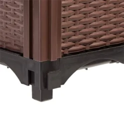 The Lakeside Collection Planter Garden Plastic 12 Inch Raised Self Watering Black Or White - 12" Raised Plastic Planter -Home Properties GUEST 559b5a0b f50e 43ba 80e9 6dd4cc8949c0