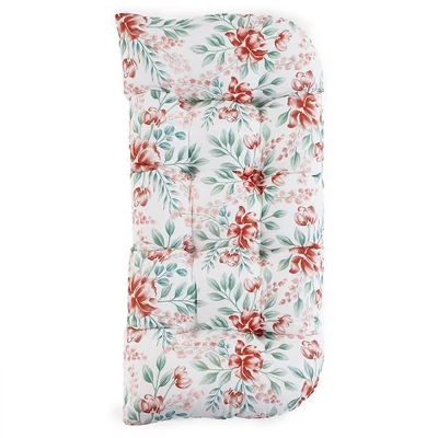 The Lakeside Collection Printed Outdoor Cushion Collection - Terra Cotta Floral Chaise Lounge 4 The Lakeside Collection Printed Outdoor Cushion Collection - Terra Cotta Floral Chaise Lounge - Image 2