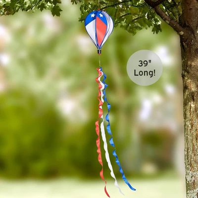 The Lakeside Collection Americana Air Balloon Windsock 6 The Lakeside Collection Americana Air Balloon Windsock - Image 4