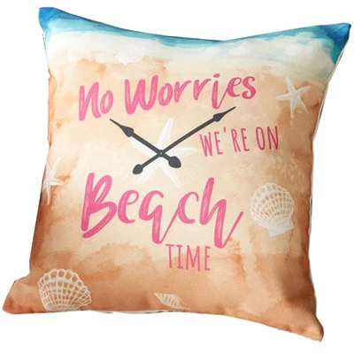 The Lakeside Collection Indoor/Outdoor Summer Fun Pillow - On Beach Time 6 The Lakeside Collection Indoor/Outdoor Summer Fun Pillow - On Beach Time - Image 4