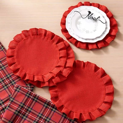 The Lakeside Collection Holiday Place Setting Collection - Set Of 4 Salad Plates 3 The Lakeside Collection Holiday Place Setting Collection - Set Of 4 Salad Plates