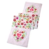The Lakeside Collection Floral Heart Set Of 4 Placemats Or Table Runner - Table Runner