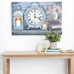 The Lakeside Collection Themed Lighted Wall Clocks - Candle -Home Properties GUEST 5c039a7d 7f91 429c a0e6 bbb697ae9c58