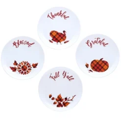 The Lakeside Collection Harvest Plaid Serving Pieces - Set Of 4 Plates 7 The Lakeside Collection Harvest Plaid Serving Pieces - Set Of 4 Plates -Home Properties GUEST 5c47a252 c3e7 4316 be72 bcc801b91130