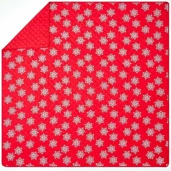 The Lakeside Collection Red Snowflake Quilt Set With Shams - Full/Queen -Home Properties GUEST 5fc19473 dfd7 4be1 926c b34d9beff26b