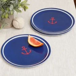 The Lakeside Collection Lake Melamine Dinnerware - Set Of 4 Small Plates